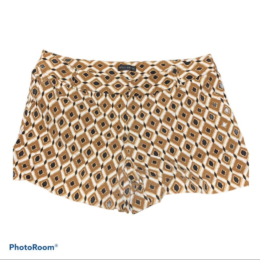 Willi Smith Diamond Print Shorts